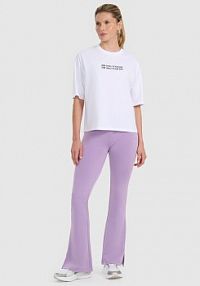 Legginsy fioletowe 4F damskie 4FRAW25TTIGF289-51S