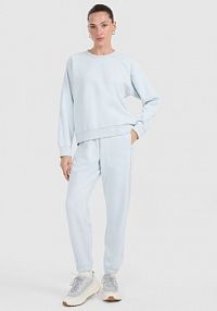 Spodnie dresowe niebieskie 4F damskie 4FWAW25TTROF1185-34S