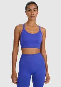 Biustonosz sportowy niebieski 4F 4FWAW25USBAF218-36S