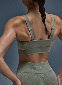 Biustonosz sportowy zielony 4F 4FWAW25USBAF210-41A
