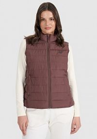 Kurtka puchowa brązowa 4F damska 4FWAW25TVJAF218-80S