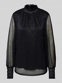 Bluzka z efektowną przędzą model Ximena MOS MOSH granatowa damska EAN 167380