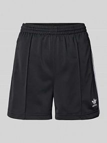 Szorty z wyhaftowanym logo model FIREBIRD adidas Originals czarne damskie EAN IU2425