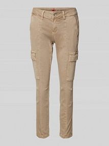 Spodnie cargo o skróconym kroju Buena Vista szare damskie EAN 2412-B5648