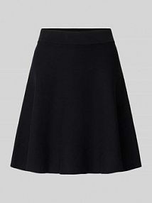 Spódnica o długości do kolan z elastycznym pasem model FONNY YAS czarna EAN 26031906