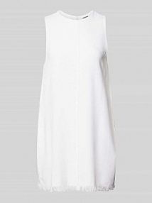 Sukienka mini z frędzlami model LEILANI Noisy May biała EAN 27033017