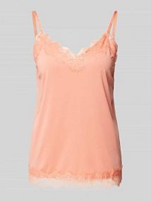 Top z obszyciem koronką model BICCO FREE/QUENT różowy damski EAN 120962