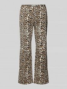 Jeansy z prostą nogawką i wpuszczanymi kieszeniami model Isadora FREE/QUENT brązowe damskie EAN 205576