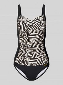 Sukienka PLUS SIZE z drapowaniem model Cleo Lascana czarna EAN ING-539G