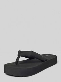 Japonki z nadrukiem z logo model BEACH SANDAL Calvin Klein Jeans czarne damskie EAN YW0YW01723