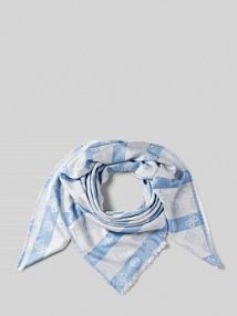 Chusta z mieszanki wiskozy model CRESIDIA KEFIAH Guess niebieska EAN AW5313VIS03