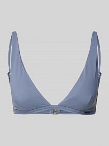 Top bikini z zapięciem na haftkę model Essential Calvin Klein Underwear niebieski EAN KW0KW02844