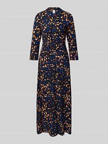 Długa sukienka z listwą guzikową na całej długości model SAVANNA YAS czarna EAN 26022663