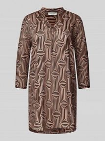 Tunika o kroju regular fit z rękawem o dł. 3/4 Christian Berg Woman szara EAN 567908744