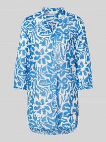 Tunika o kroju regular fit z rękawem o dł. 3/4 Christian Berg Woman niebieska EAN 567908762