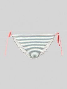 Figi bikini z bocznymi wiązaniami model LENKA banana moon niebieskie EAN LENKA MONOSTRIPE