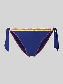 Figi bikini z bocznym wiązaniem model MADIA KALANY banana moon niebieskie EAN MADIA KALANY