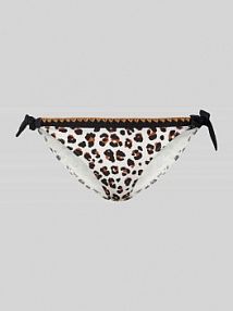 Figi bikini z detalem z logo model SADIA banana moon białe EAN SADIA MAKABA