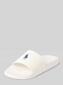 Sandały z detalem z logo Polo Ralph Lauren białe EAN 804973925