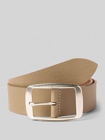 Pasek skórzany z prostokątną sprzączką s.Oliver RED LABEL brązowy damski EAN 2163186