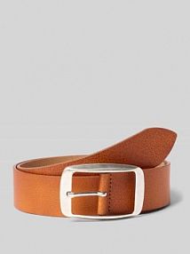 Pasek skórzany z prostokątną sprzączką s.Oliver RED LABEL brązowy damski EAN 2163186