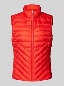 Kamizelka pikowana o kroju regular fit ze stójką s.Oliver RED LABEL czerwona damska EAN 2160278