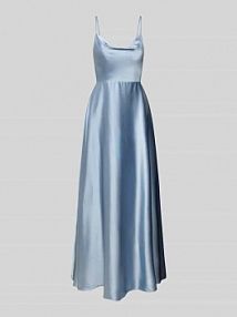 Sukienka wieczorowa z cienkimi ramiączkami Laona szara EAN 29231-0225