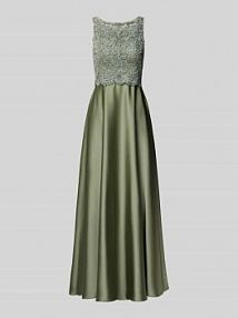 Sukienka wieczorowa z okrągłym dekoltem Laona zielona EAN 24234-1520