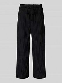 Kuloty o kroju relaxed fit z plisowanego dżerseju s.Oliver BLACK LABEL czarne EAN 2166231