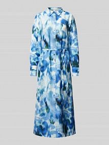 Sukienka midi z efektem marszczenia model MILLO YAS niebieska EAN 26037418