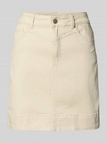 Spódnica jeansowa z wpuszczanymi kieszeniami YAS biała EAN 26037428