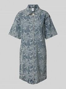 Sukienka jeansowa mini z rękawem o dł. 1/2 model FLAMERA YAS niebieska EAN 26037732