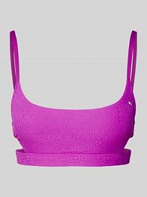 Top bikini z fakturowanym wzorem Puma różowy EAN 701230265