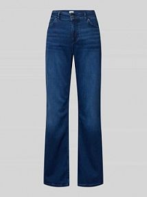 Jeansy z szeroką nogawką i 5 kieszeniami model Madison mustang granatowe damskie EAN 1016596