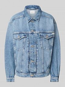 Kurtka jeansowa z kieszeniami na piersi mustang niebieska damska EAN 1016219