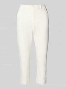 Spodnie capri z wpuszczanymi kieszeniami w stylu francuskim model Solvej FREE/QUENT białe damskie EAN 123303