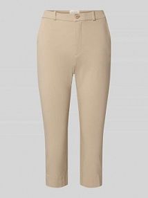 Spodnie capri z wpuszczanymi kieszeniami w stylu francuskim model Solvej FREE/QUENT szare damskie EAN 123303