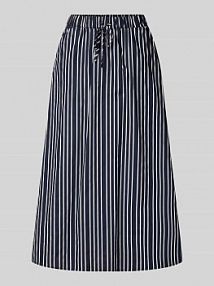 Spódnica midi z tunelem model Malay FREE/QUENT niebieska EAN 205731