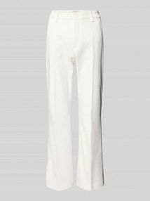 Spodnie materiałowe z wpuszczanymi kieszeniami model Isadora FREE/QUENT białe damskie EAN 121469
