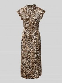 Sukienka midi ze stójką model Baylin FREE/QUENT beżowa EAN 205831