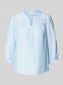 Bluzka o kroju regular fit z rękawem o dł. 3/4 model Driva FREE/QUENT niebieska damska EAN 201577