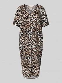 Sukienka o długości do kolan z wpuszczanymi kieszeniami model Floi FREE/QUENT beżowa EAN 205707