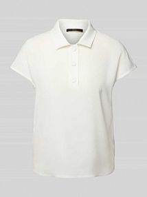 Bluzka o kroju regular fit z krótkim rękawem Windsor biała damska EAN 30036621