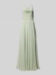 Sukienka wieczorowa z lejącym dekoltem luxuar zielona EAN 9176-px