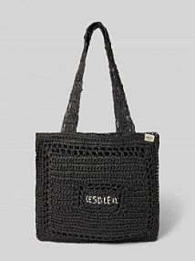 Torba shopper z detalem z logo model MAHYA Barts czarna EAN 5196
