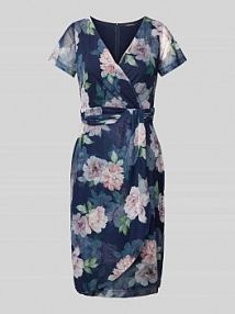 Sukienka koktajlowa z zakładką Swing granatowa EAN 5AF04200