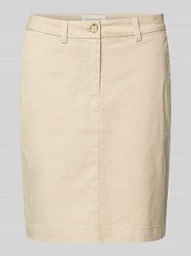 Spódnica mini z wpuszczanymi kieszeniami w stylu francuskim Gant beżowa EAN 4400174