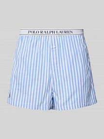 Szorty od piżamy z elastycznym paskiem z logo Polo Ralph Lauren niebieska damska EAN 4P7015