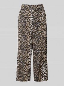 Spodnie materiałowe o kroju relaxed fit z czystej wiskozy model NOVA LIFE Only beżowe damskie EAN 15222225