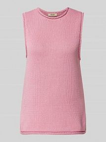 Bezrękawnik z okrągłym dekoltem model AUBIN MOS MOSH różowy damski EAN 168050